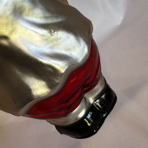 LAO MAI Blown Glass Doctor Dr. Santa Christmas Ornament 6” Gift Sack Physician - Picture 12 of 13